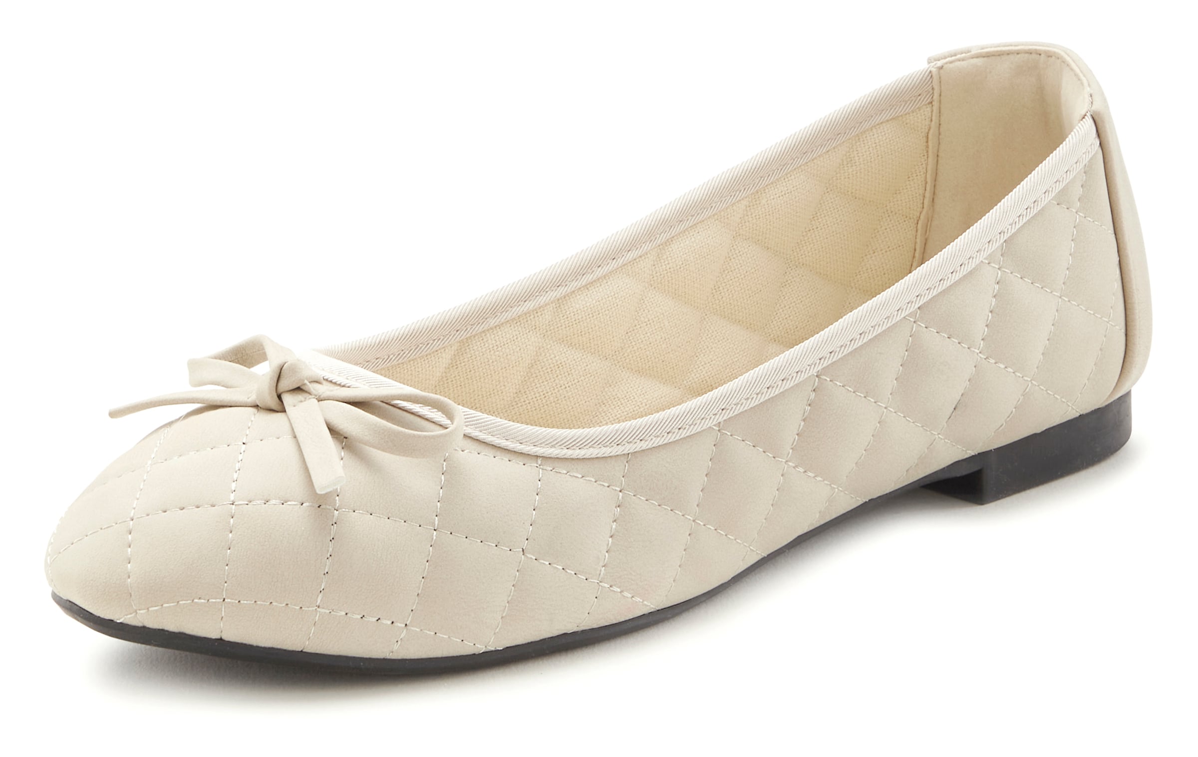 Ballerines LASCANA en beige : devant