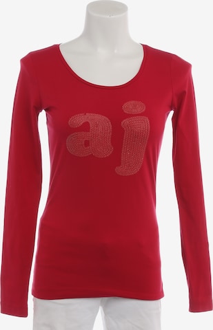 ARMANI Shirt langarm XS in Rot: Vorderseite
