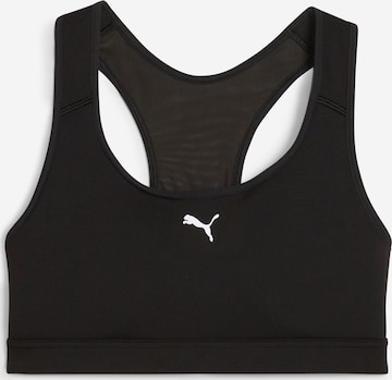 PUMA Bustier Sport bh '4Keeps' in Zwart: voorkant