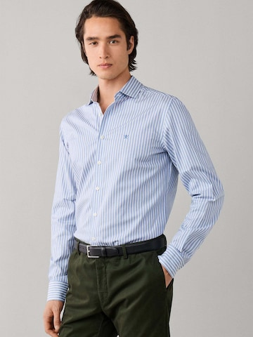 Hackett London Comfort fit Button Up Shirt in Blue: front