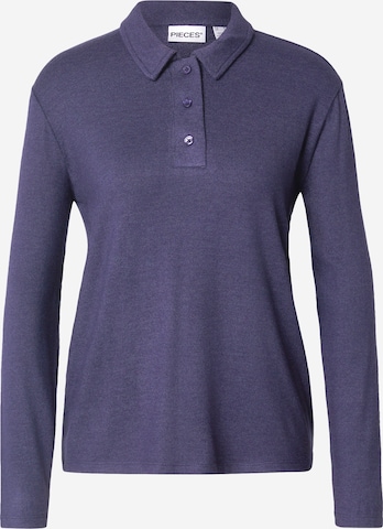 PIECES Shirt 'PCRITT' in Blue: front