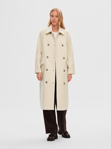 SELECTED FEMME Between-Seasons Coat in Beige