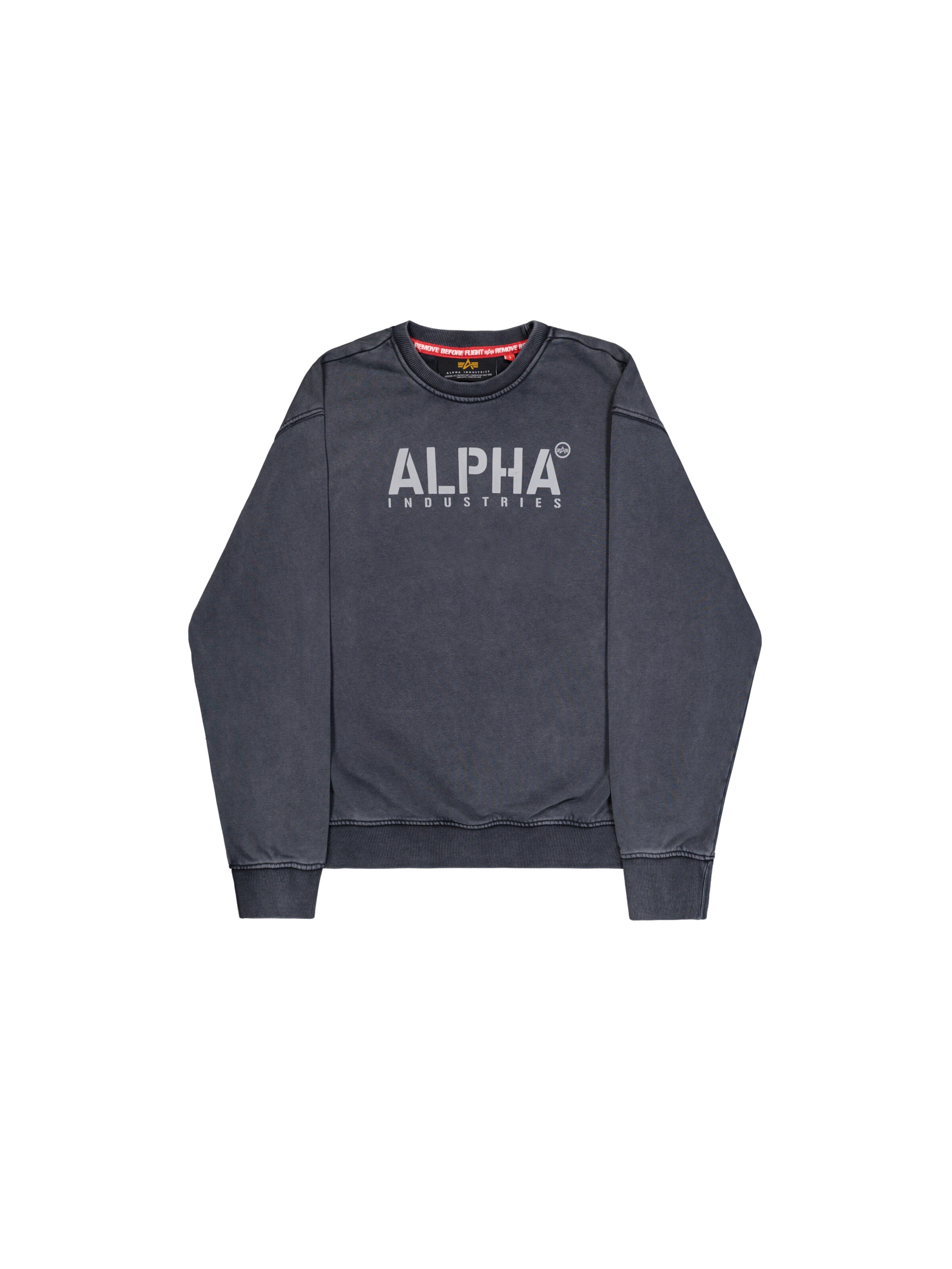 ALPHA INDUSTRIES Sweatshirt 'Stencil' in Blau: Vorderseite