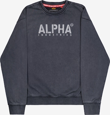 ALPHA INDUSTRIES Sweatshirt 'Stencil' in Blau: Vorderseite