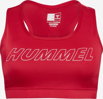 Hummel Bustier Sport-BH in Rot: predná strana