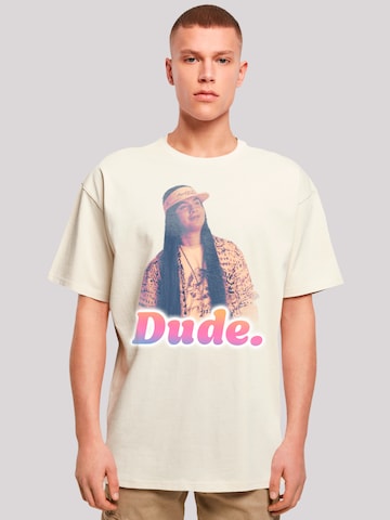 T-Shirt 'Stranger Things Argyle Dude Netflix TV Series' F4NT4STIC en beige : devant
