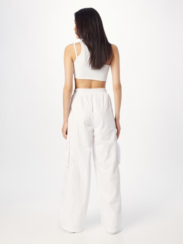 Tommy Jeans Wide leg Cargo Pants 'Claire' in White