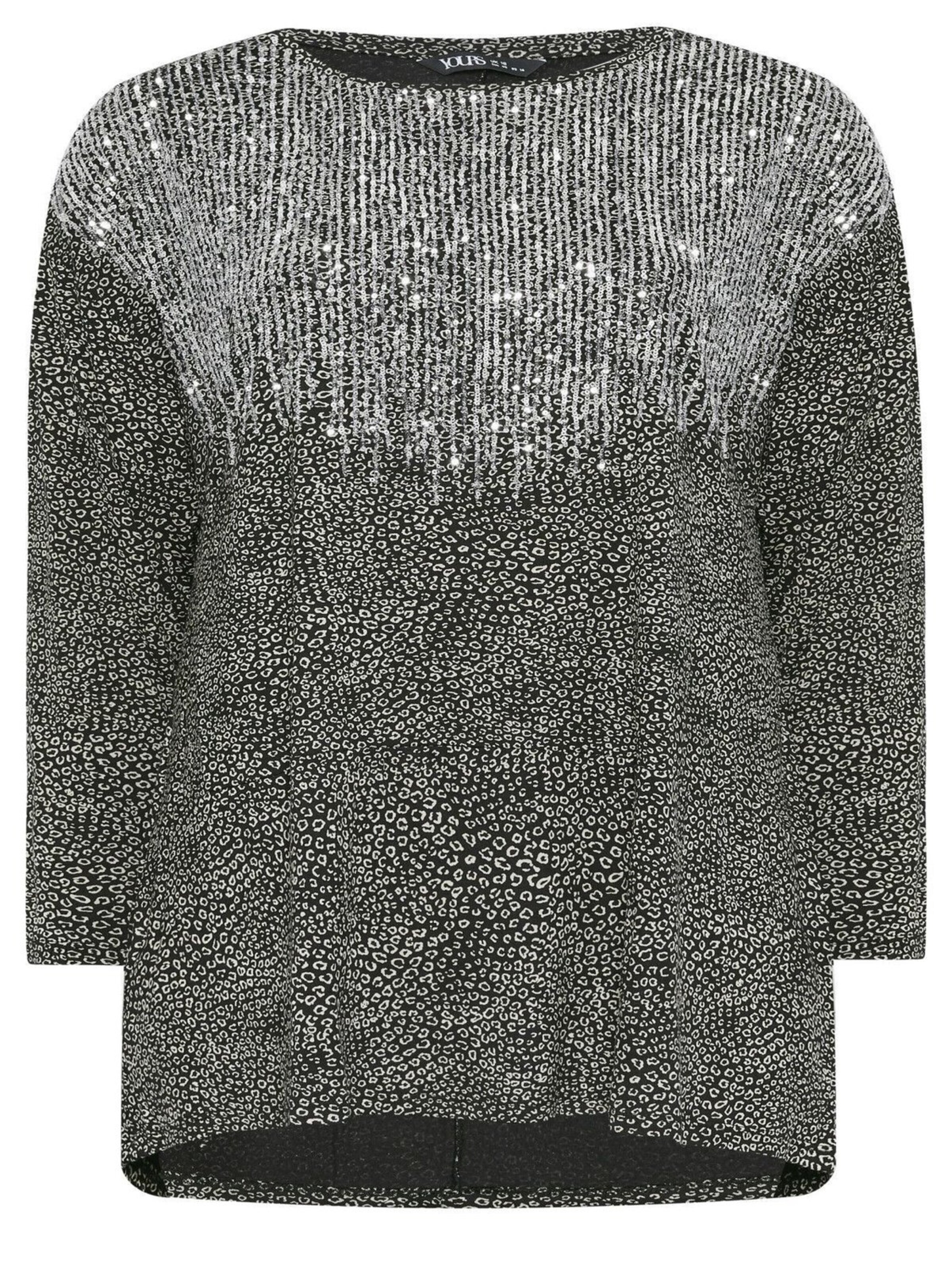Stil Diva Bluse‌‌‌‌‌‌‌‌ in Schwarz: Vorderseite