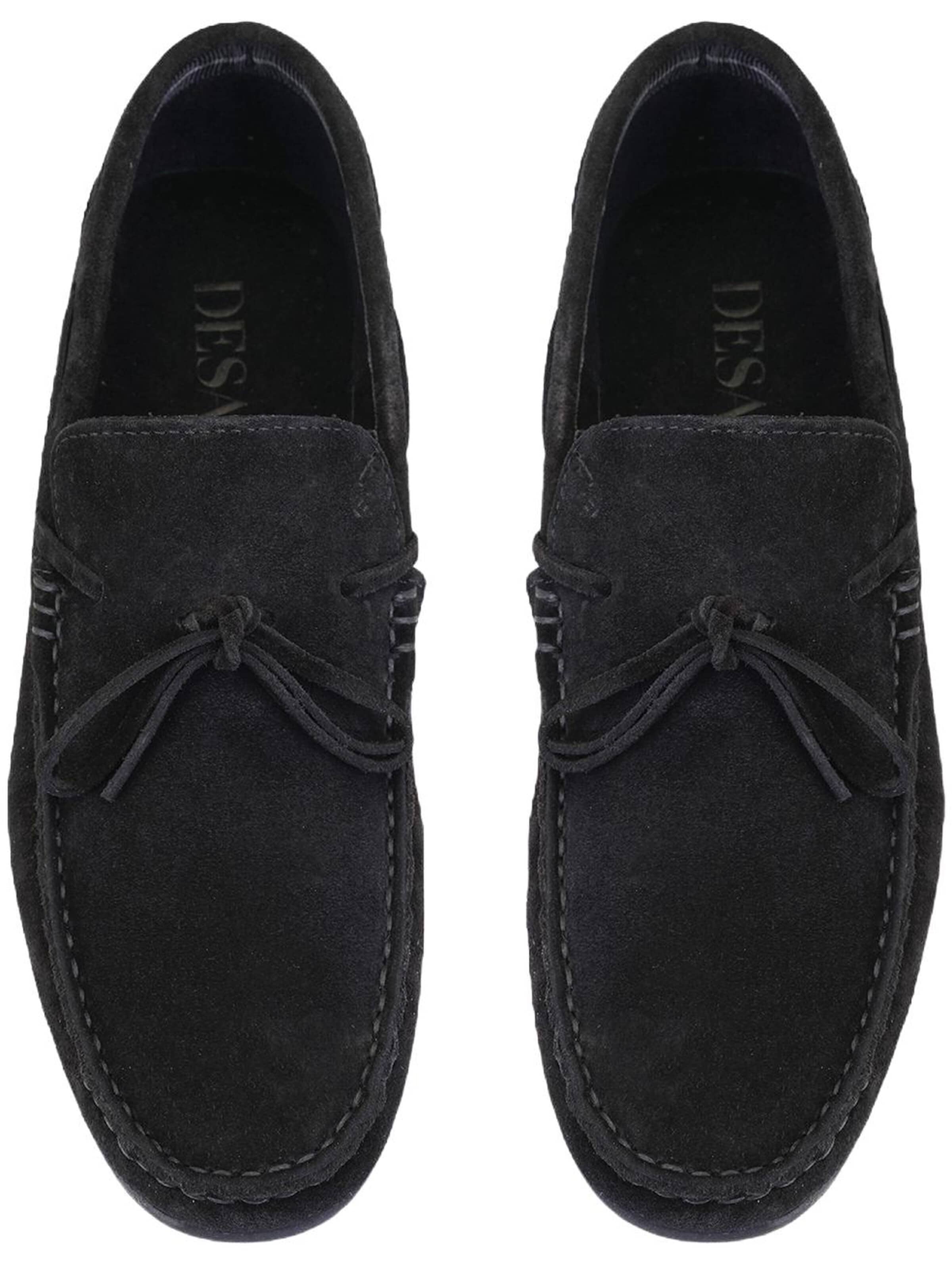 Desa Moccasins 'Slip-Ons' in Black