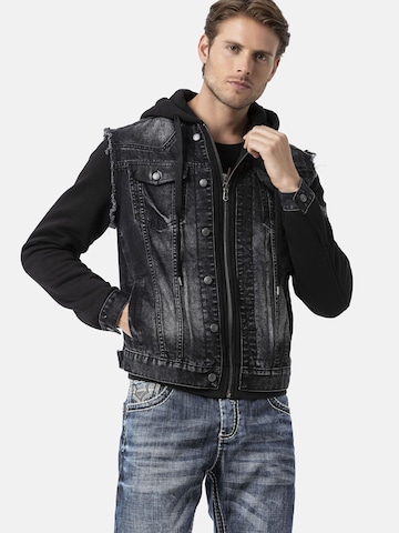 Veste mi-saison CIPO & BAXX en noir : devant