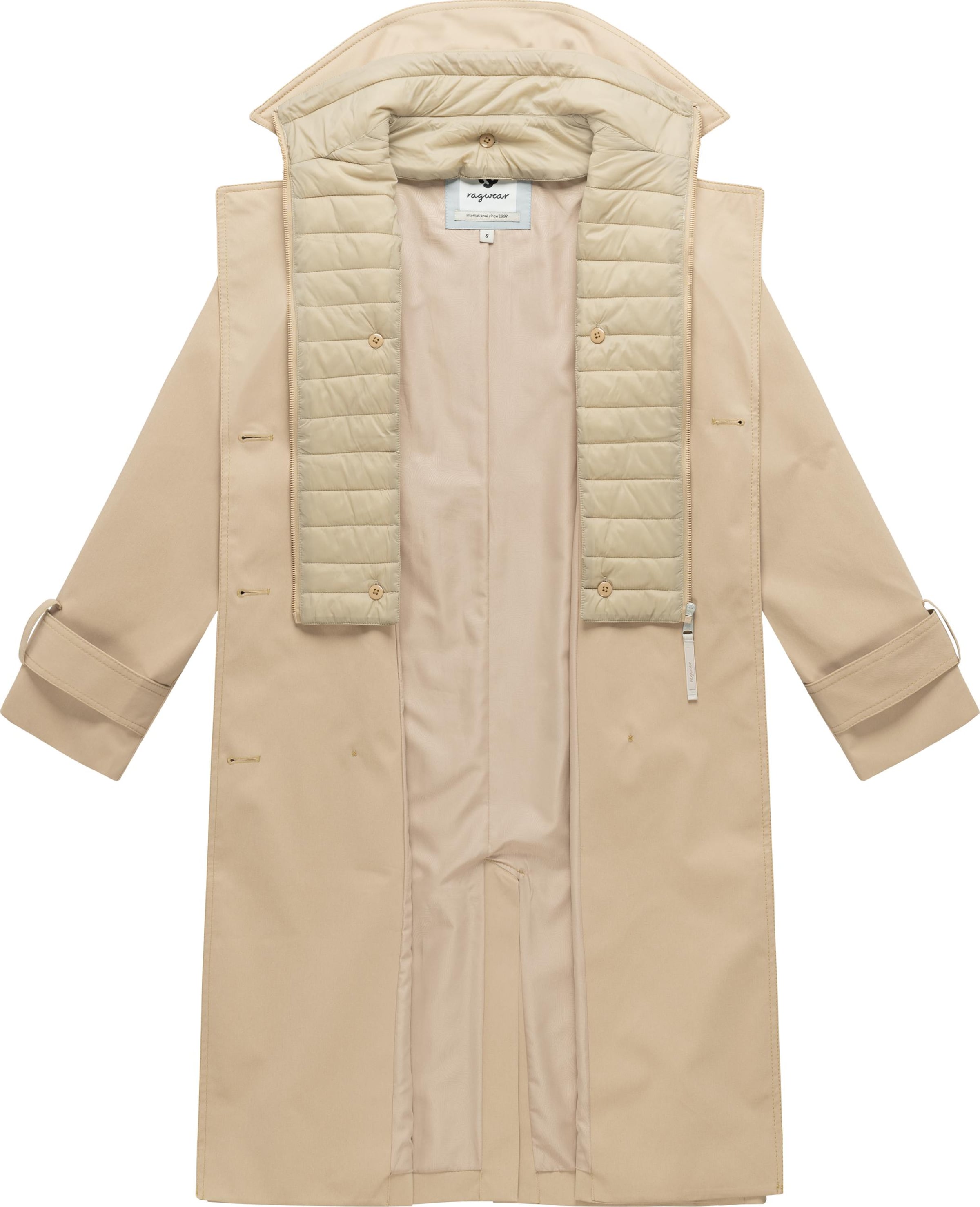 Cappotto funzionale 'Trenchie Y' di Ragwear in beige