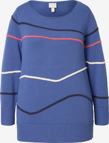 Ulla Popken Pullover in Blau: Vorderseite