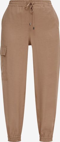 comma casual identity Tapered Cargo Pants in Brown: front