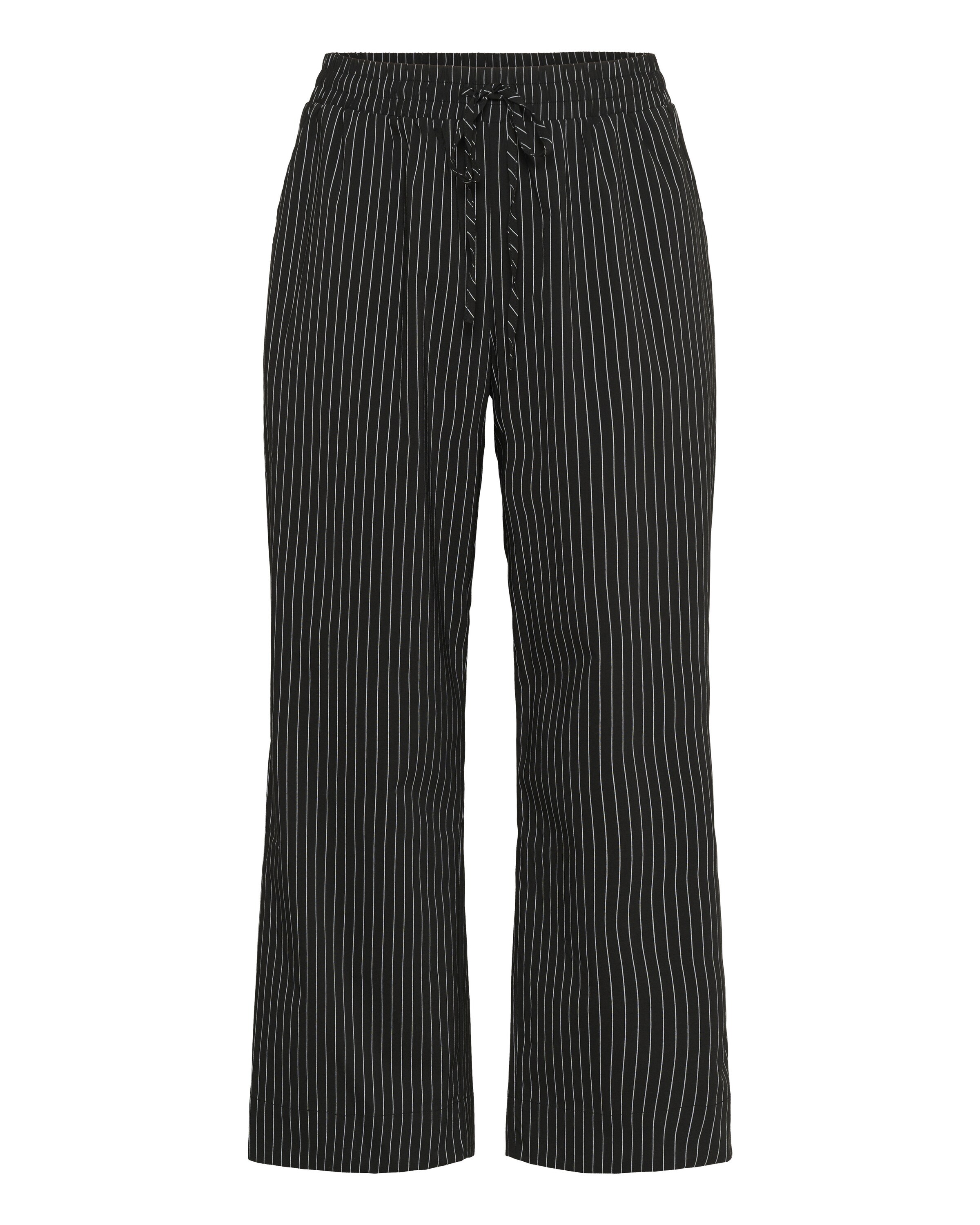 KAFFE CURVE Loose fit Trousers 'Eloana' in Black: front