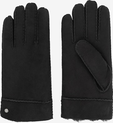 Roeckl Full Finger Gloves ' Classic Silk Lamb ' in Black: front