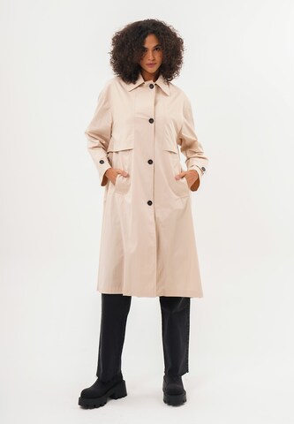 FRESHLIONS Wintermantel 'Cecilia' in Beige: voorkant