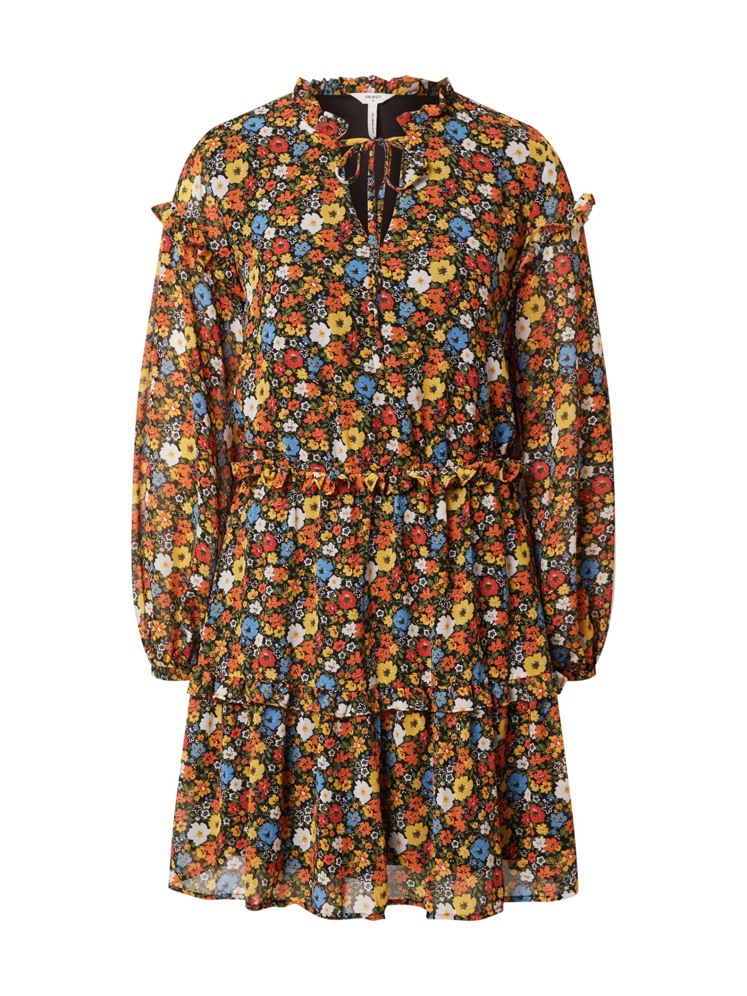 OBJECT Kleid 'Fleur' in Mischfarben: Vorderseite