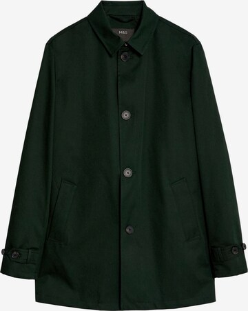 Marks & Spencer Between-Seasons Coat in Green: front