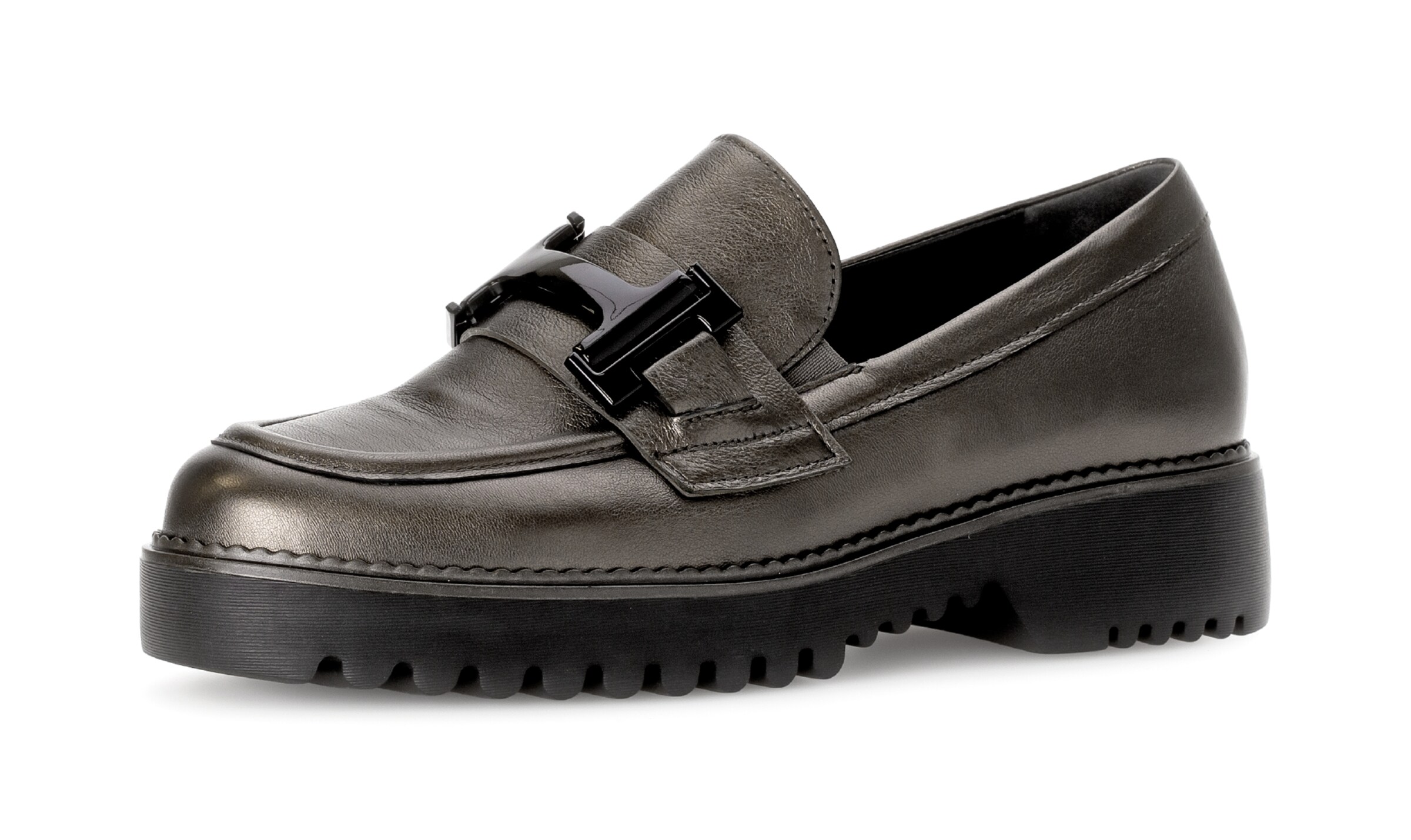 GABOR Classic Flats in Grey: front