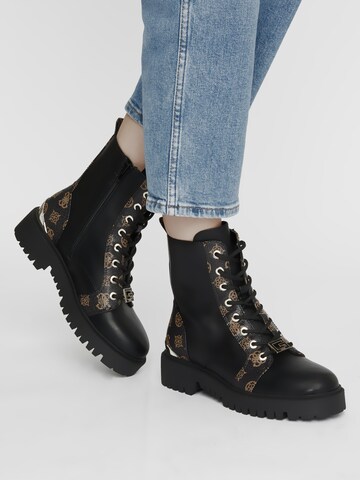 Bottines à lacets 'Omala' GUESS en noir : devant