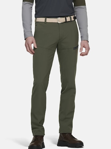 Coupe slim Pantalon chino MEYER en vert : devant