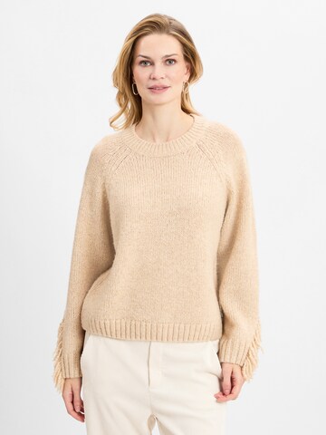 Marie Lund Pullover in Beige: Vorderseite
