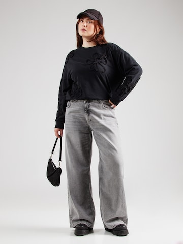 ONLY Carmakoma Sweatshirt 'CARHima' in Zwart