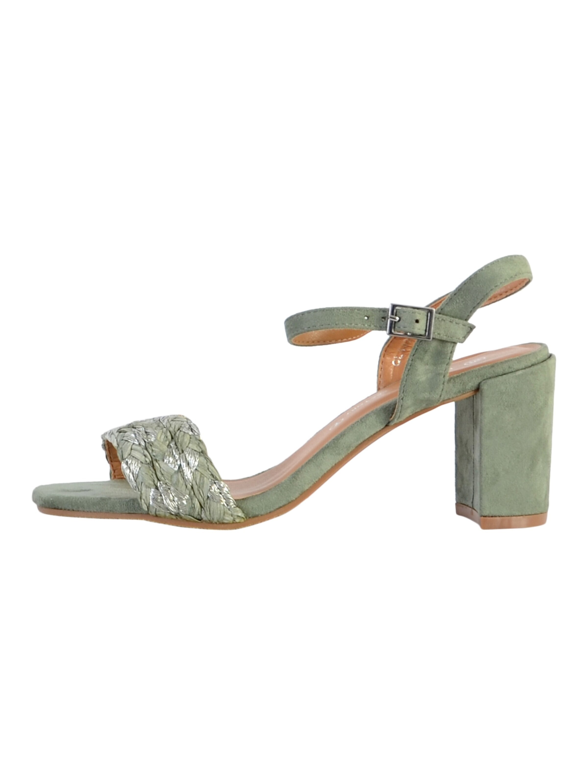 The Divine Factory Sandaal in Groen: voorkant