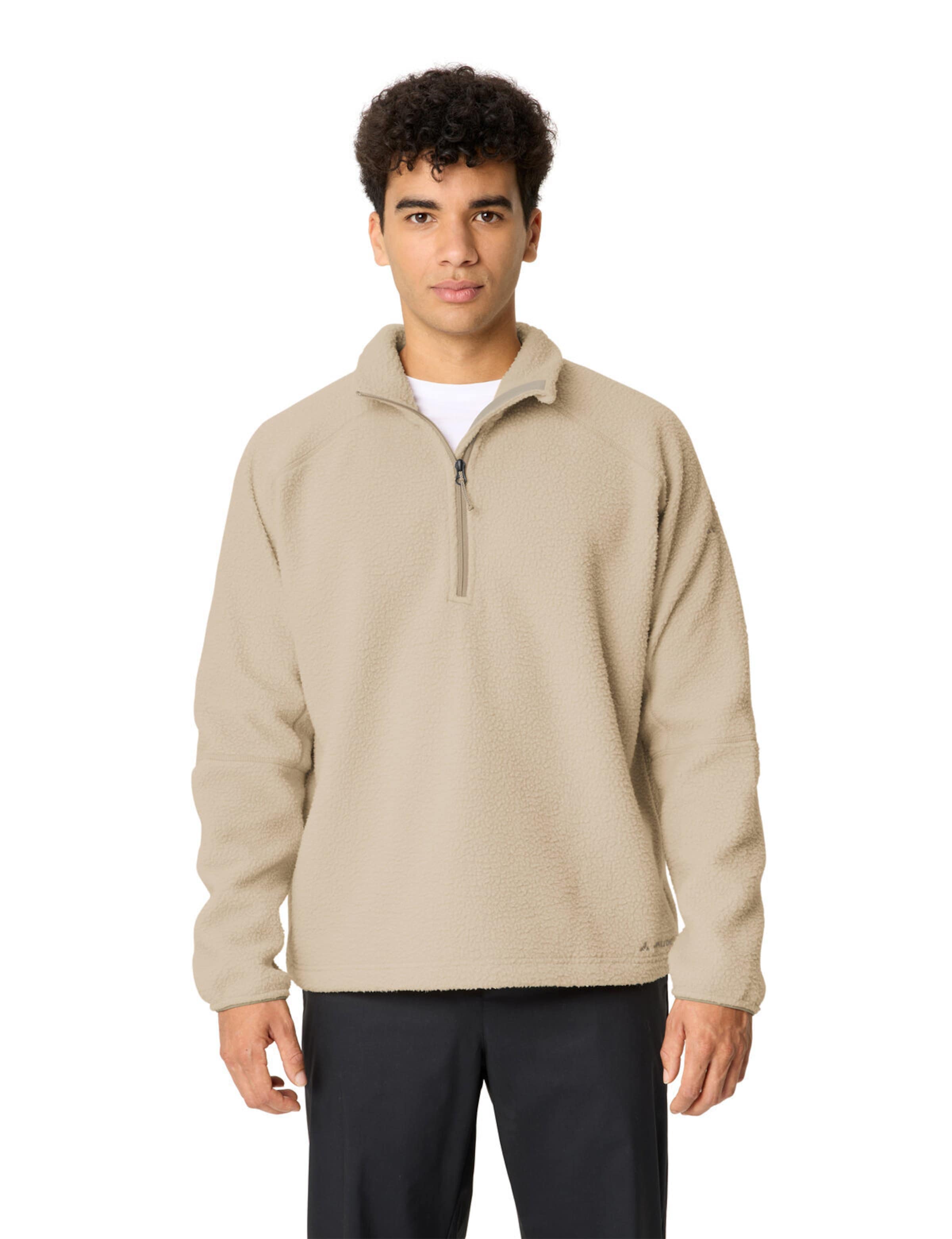 VAUDE Sports sweater 'Najun' in Beige: front