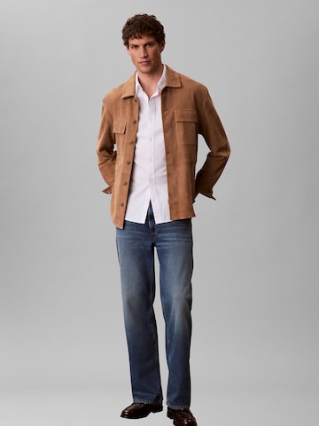 Veste mi-saison Calvin Klein en marron