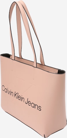 Calvin Klein Jeans Μεγάλη τσάντα σε μπεζ: μπροστά