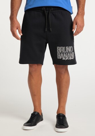 Bruno Banani Regular Broek 'Benneet' in Zwart: voorkant