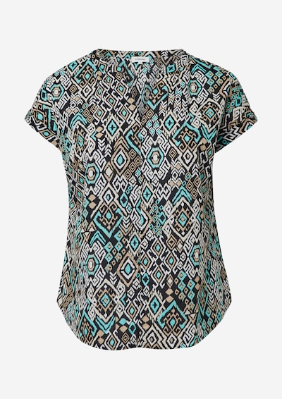 s.Oliver Blouse in Beige / Sky blue / Black / White, Item view