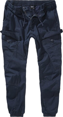 Effilé Pantalon cargo 'Ray' Brandit en bleu