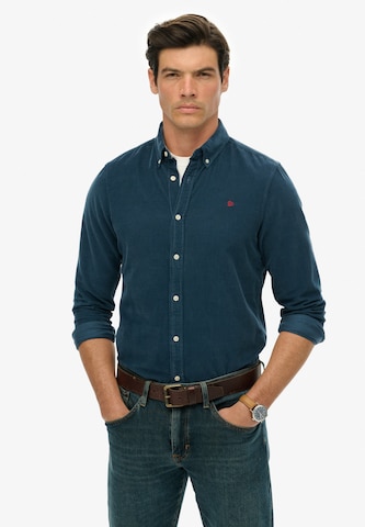 Regular fit Camicia di Superdry & Co in blu: frontale