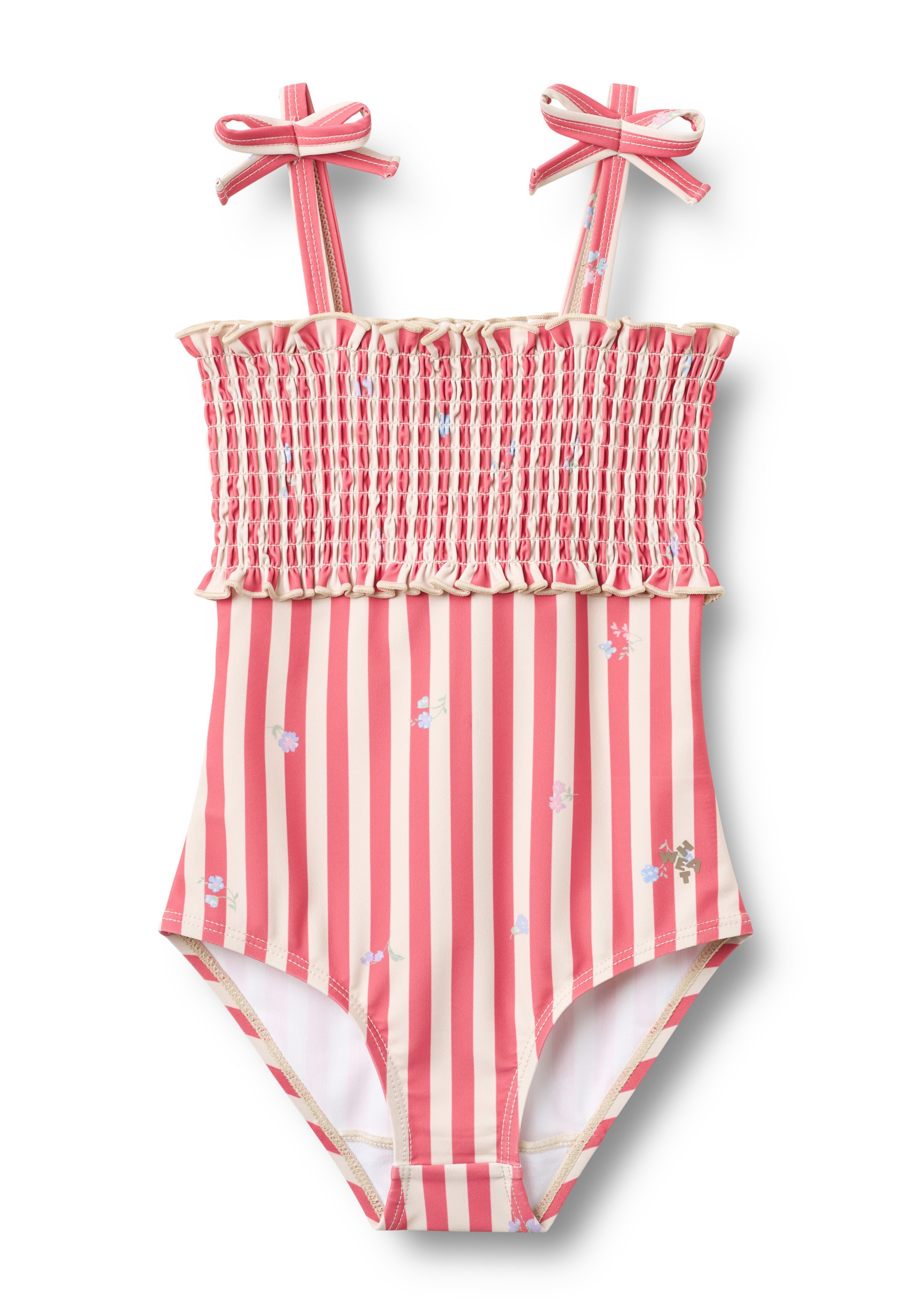 WHEAT Badeanzug 'Selma' in beige / hellrot, Produktansicht