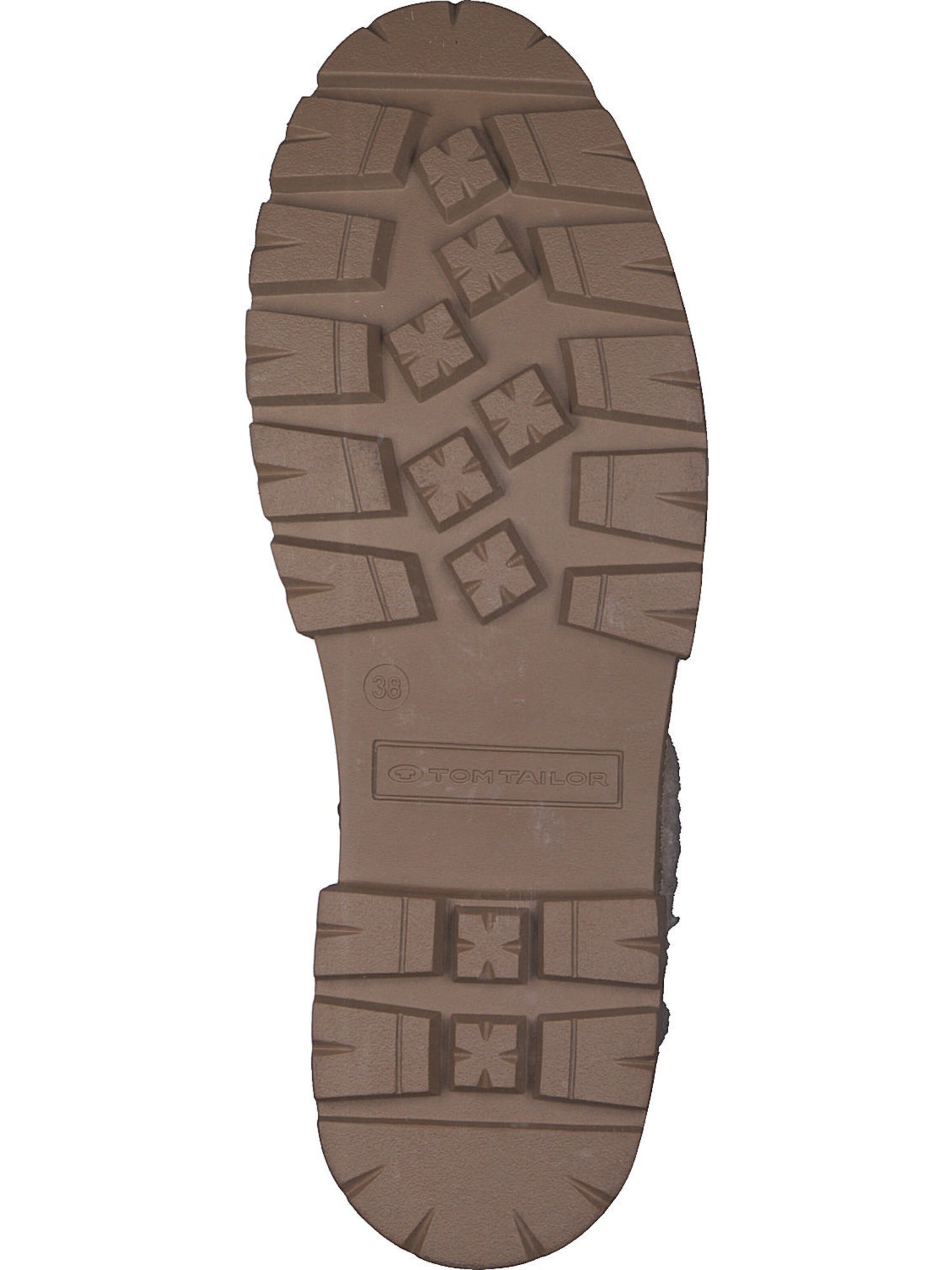 TOM TAILOR Ankle Boots in Brown