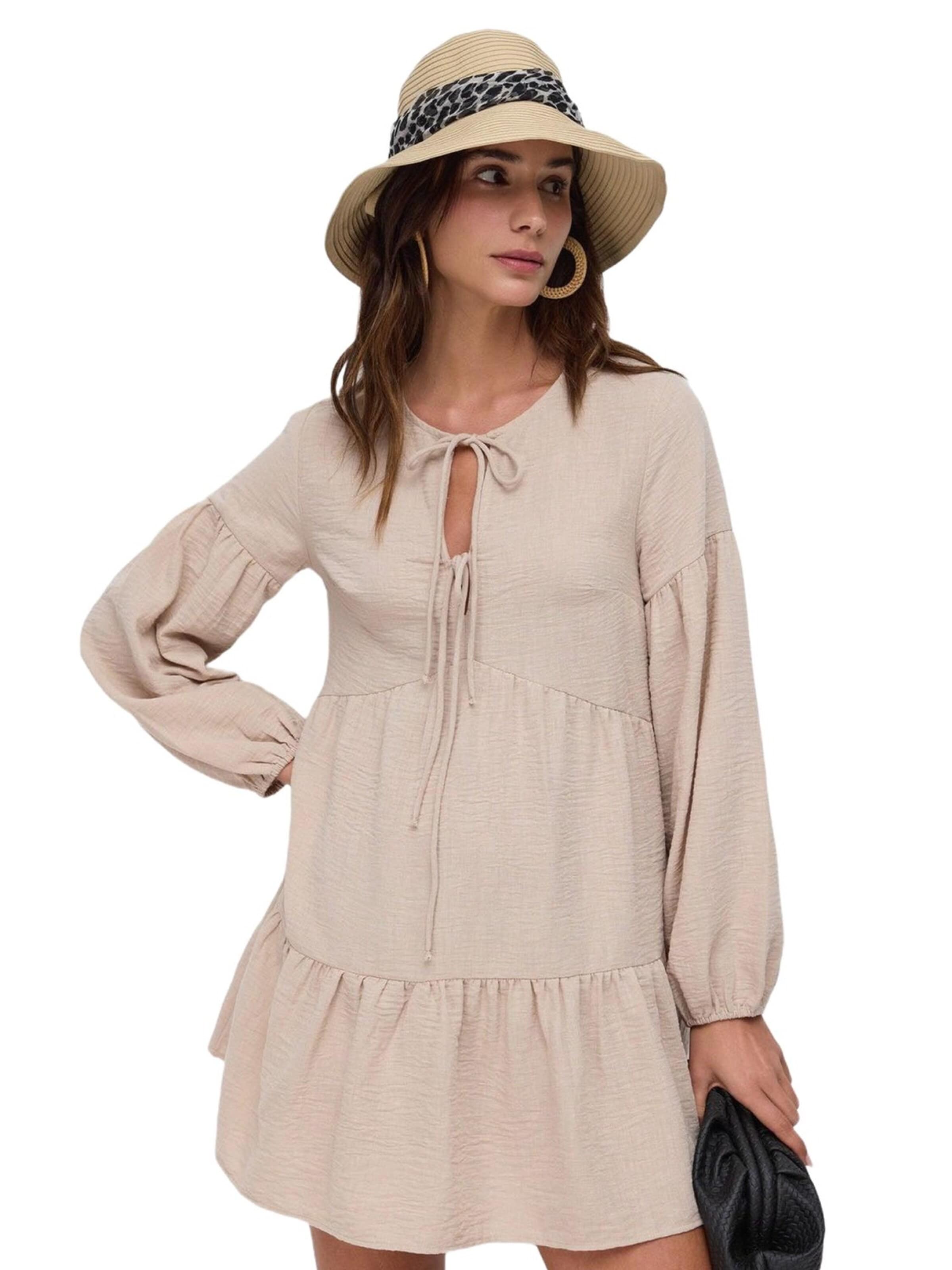 Robe No Matter What en beige