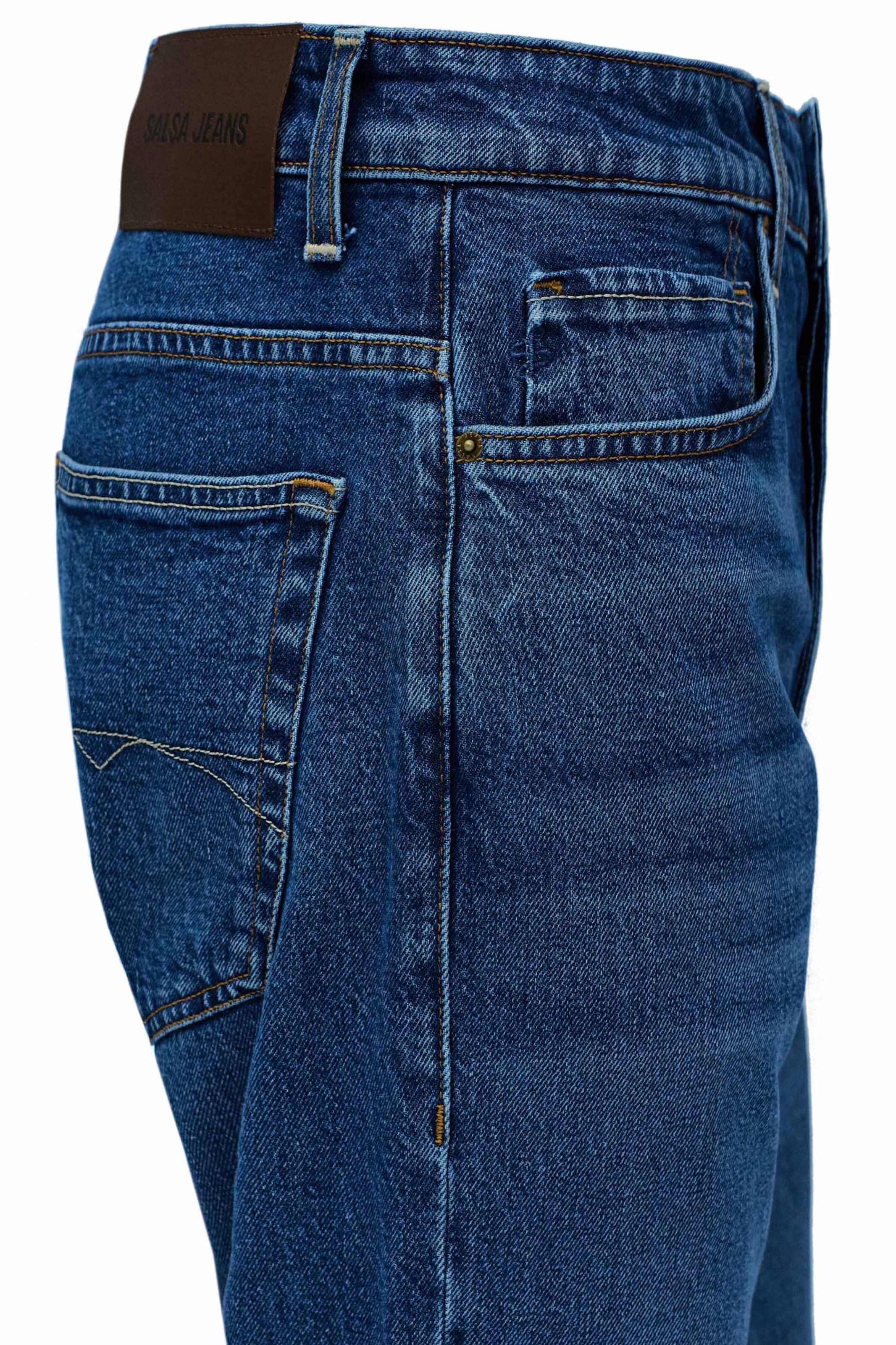 Coupe slim Jean Salsa Jeans en bleu