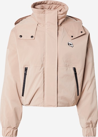 Geacă de primăvară-toamnă 'Ikon' de la Karl Lagerfeld pe gri: față