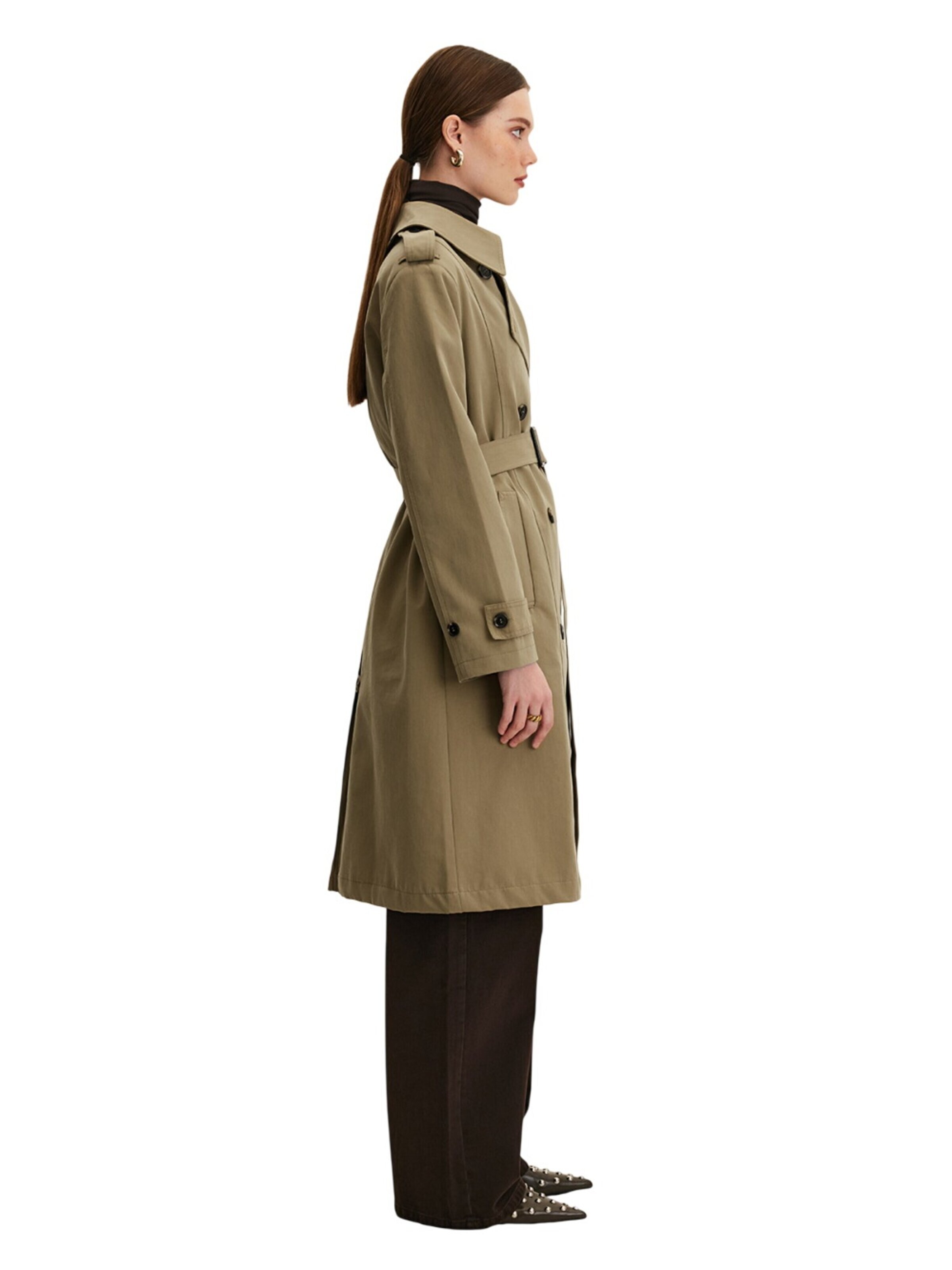 MANUKA Between-seasons coat in Green