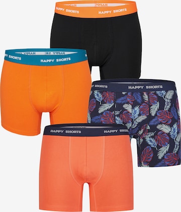 Boxers ' Colourful Print Sets ' Happy Shorts en orange : devant