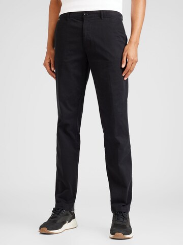 Regular Pantalon chino 'Crigan3-D' BOSS en noir : devant