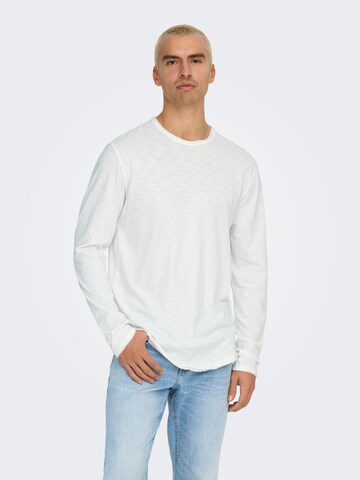 Only & Sons Majica 'ONSBENNE' | bela barva: sprednja stran