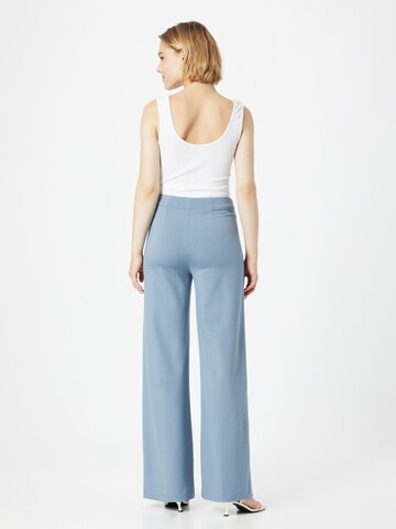 DRYKORN Boot cut Pleated Pants in Blue