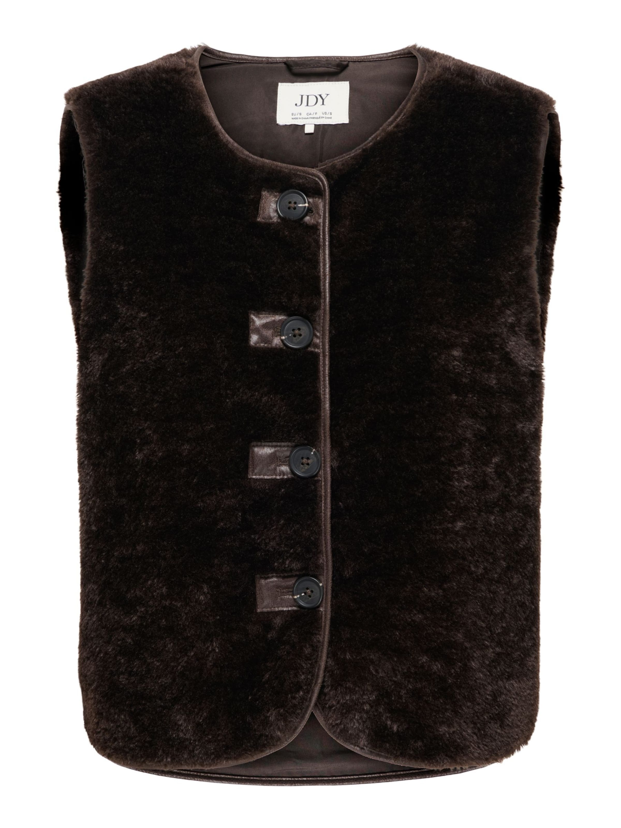 Gilet 'JDYASTA' JDY en marron : devant