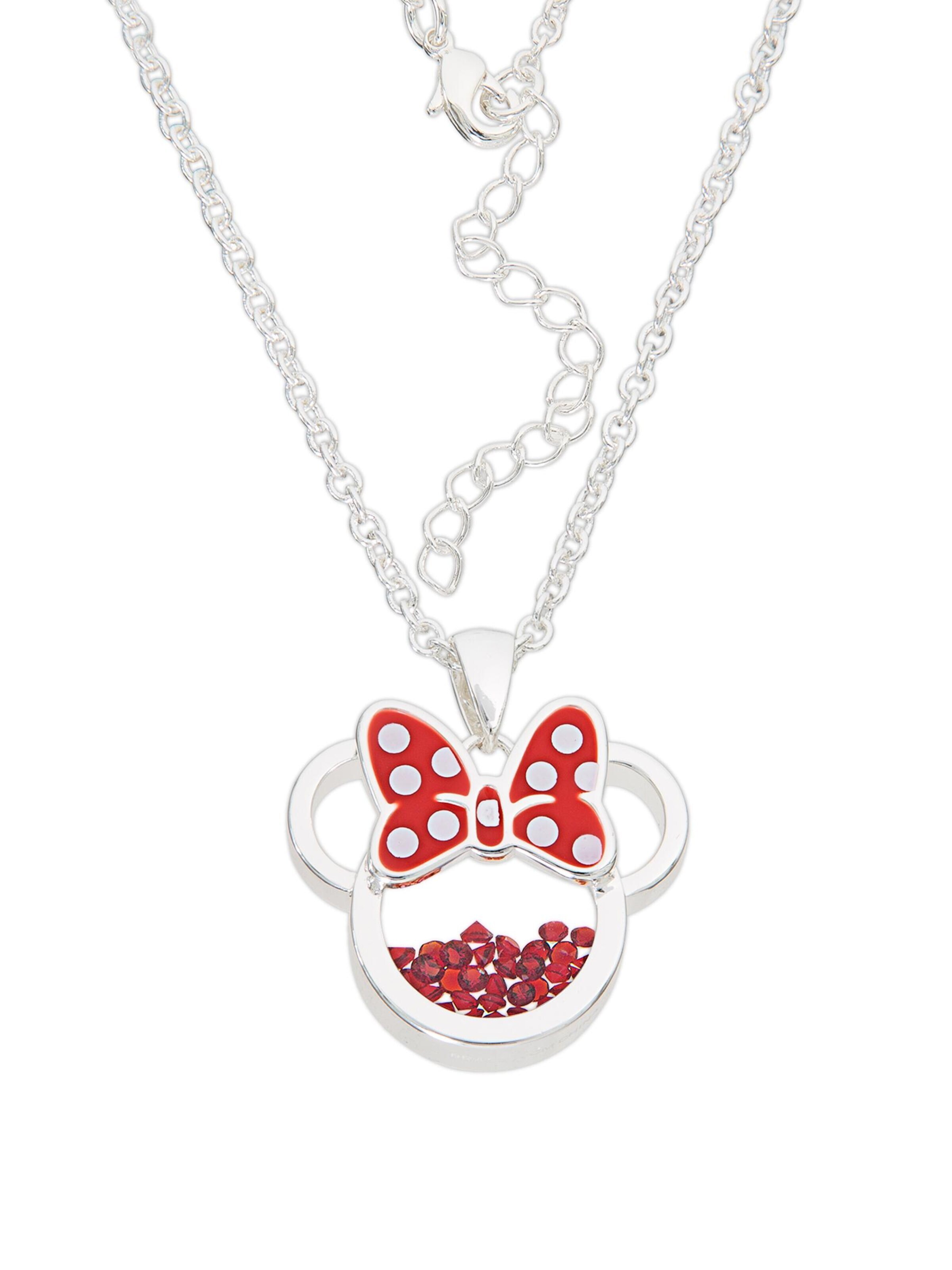 Bijou 'Minnie Mouse Geburtsstein' DISNEY en rouge