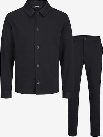 JACK & JONES Regular Костюм в черно: отпред