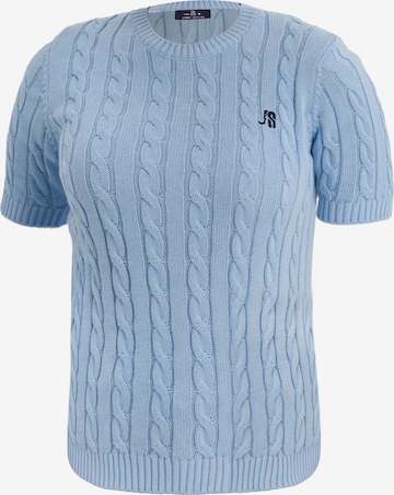 Pullover di Jimmy Sanders in blu: frontale