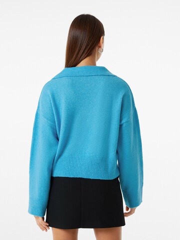 Pull-over Bershka en bleu